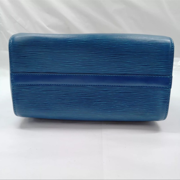 Louis Vuitton LV Hand Bag  Speedy 25 Blue Epi - Picture 5 of 8